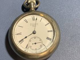 4062096 Waltham Vintage American Pocket Watch Grade 1 1889 18s 7j Runs #