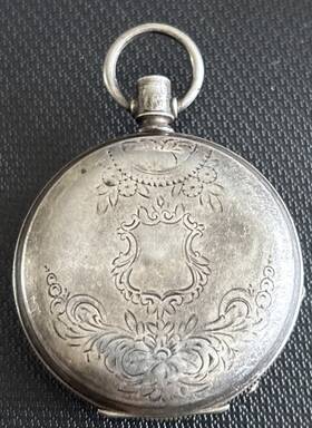 4092829 Waltham Antique 1880s Aw Co American Coin Silver Pocket Watch 18s #