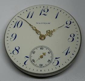 1905 Waltham 4097 Pocket Watch Movement 16s 7 Jewels Runs