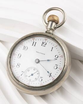 859b Waltham 411b 1907 18s 7j Model 1883 No.1 Pocket Watch Not Running -