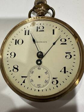 4183733 Waltham Pocket Watch 6s 7j. #4183733 Parts Only