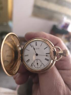 4360981 Waltham 4300981 Antique Pocket Watch #4360981/ 6s Gold Filled Case C.w.c.co 296266 C.189