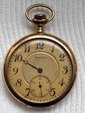 4881890 Waltham 442295 A W Co Mass Ma Pocketwatch Watch 14k Gold Keystone 1800s 63g