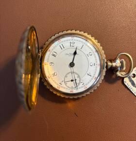4528410 Waltham American Watch Co. - Huge Hunting Case Gf Running