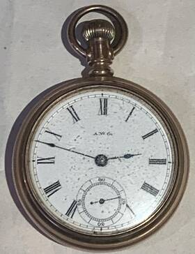 4930310 Waltham Vinage American Co. Pocket Watch With Gold Filled Case