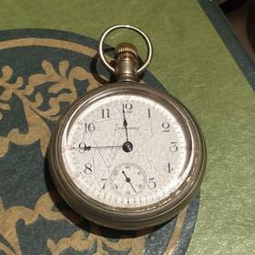5318186 Waltham Grade L 6s 15jewels Silver Open Face Pocket Watch Mechanical