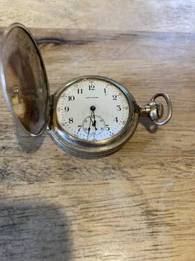 546950 Waltham 1901 6s Hunting Pendant Pocket Watch - Working 15 Jewels Est. 14k Gold