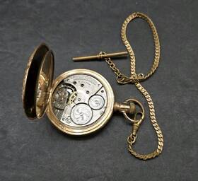 5910737 Waltham 1894 American Royal Fahys 14k Extra Gf Case Pocket Watch Antique