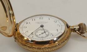 6015400 Waltham American 1892 14k Yellow Gold Mechanical Pocket Watch 64.3g