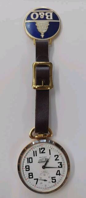 6341 Waltham Vintage 17 Jewels Base Metal Case Swiss Made Wind Up Pocket Watch