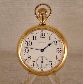 645-railroad Waltham Inch 645 21j 14k Gold Filled Swing-out Open Face Case 16s Rr Pocket Watch