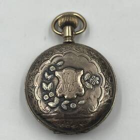 1895-1898 Waltham 6752253 6752353 Grade J Size 6s Jewels 7j Hands Will Turn Hunting Gilt