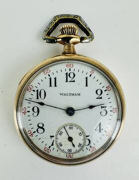 21832115 Waltham 6950045 Antique 3/0 B&b Royal Gold Gf Pocket Watch Case #6950045 Movt #21832115