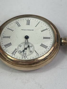 14566976 Waltham 7131689 1905 Pocket Watch Model No.210 Dueber Case Gold Filled