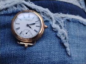 7207497 Waltham Vintage 14 Kt Gold 1883 Pocket Watch #7207497
