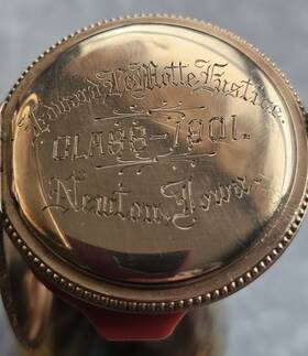 7243685 Waltham Riverside 19 Jewels Full Hunter Gold Filled Pocket Watch 1901