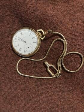 7501975 Waltham Pocket Watch Model 1894 Grade 220 15 Jewel Serial
