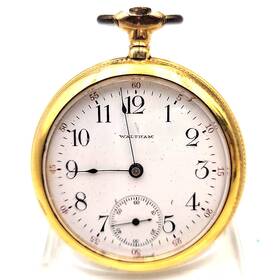 76544 Waltham Antique 1904 Genuine Bond St. Model Pocket Watch