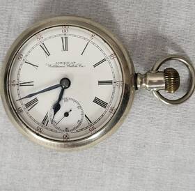 7963505 Waltham Antique 1896 American Watch Co Pocket Gold # Collectible
