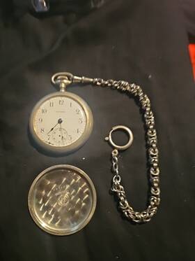 835145 Waltham Vintage Pocket Watch Not Working. 1870s See Pics