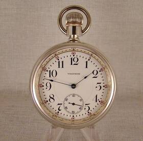 845-railroad Waltham Antique Inch 845 21j Coin Silver Swing-out Open Face 18s Rr Pocket Watch