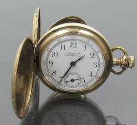 9127389 Waltham Antique 1899 American Pocket Watch Working Keystone Gf Case