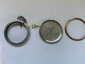 9546271c Waltham Pocket Watch Parts Lot Vintage Case And Back