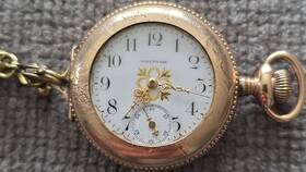 9822582 Waltham Full Hunter Gold Filled Pocket Watch Model 1891