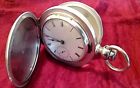 Waltham Broadway Outstanding Size Coin Silver Mens Pocket Watch