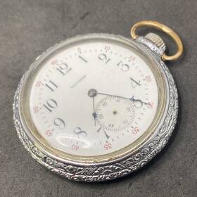 F6985 Waltham F6960 Pocket Watch Size 6s Iwc Case For Parts Or Repair