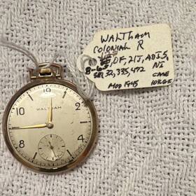 Gr.217 Waltham Colonial R Grade 217 10s 21j Manual Mechanical Gold Filled 1945