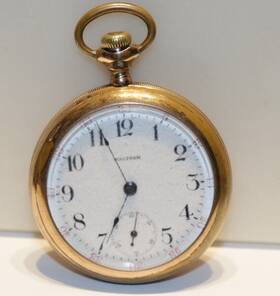 Gr820 Waltham 1900 Gf Pocket Watch 18s 15j Runs