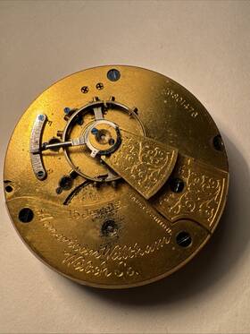 Item167 Waltham American 15 Jewels 18 Size Pocket Watch Movement