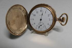 C1892 Waltham M1890 Hunter 6s 11j Grade L Gold Filled Inch Orient Case Runs
