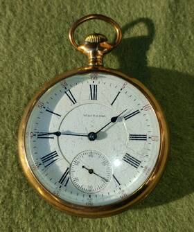 M1892 Waltham Not Running 1906 Antique Railroad Pocket Watch 18s 21j G845 Rr