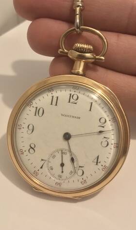 M1908 Waltham Grade 620 15j Church Regulator Size 16 Fahy S Pocket Watch Beauty