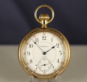 Waltham Md88 Deeply Engraved 14k Gold 21 Jewel Riverside Maximus Close To Unused