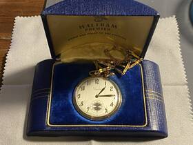 No41422 Waltham Premier 21 Jewels Pocket Watch 14k Gold Filled