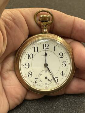 Watch.............tj1089 Waltham Tj1089 1907 Crescent St. Grade Railroad Pocket