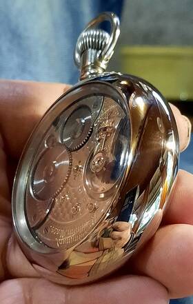 Vangaurd.23 Waltham Vintage 1903 Mans Vangaurd 23j Display Back Watch Video Minty/serviced