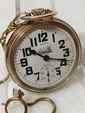 0852600 Walton Vintage 19s Harper Incabloc Matching Case #s Works Great