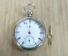 5-k1030 Watch Ellery 11-jwl Silveroid Waltham Case Key-wound Pocket William