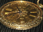 Ca.1850s Watch Keywind 18 K Solid Gold Antique Pocket With Dial 49 Mm