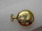 Watch Mini 14k Gold Diamonds Pocket Solid Hunter Double