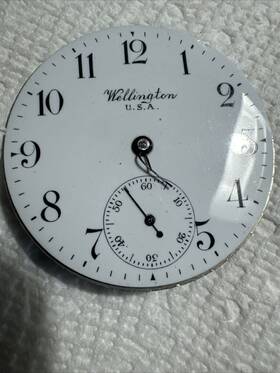 A238 Wellington Usa Pocket Watch For Parts Or Repair