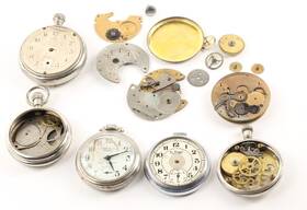 Lot-va-16 Westclock Yankee Va-16 Westclox Dollar Pocket Watches Parts