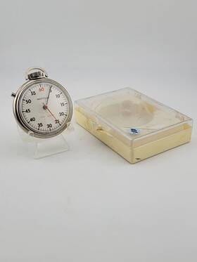 10887 Westclox Vintage Stop Watch Model W Original Box. Working