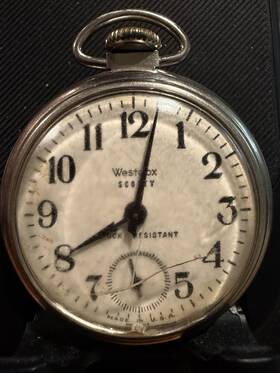 90000t Westclox Scotty Model Shock Resistant Antique Inch Dollar Watch