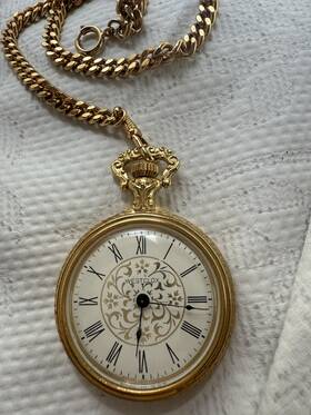 Bba2 Westclox Vintage Pocket Watch - White Face Wind Up Elegant