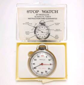 Js154 Westclox Vintage Stop Watch Usa Tested